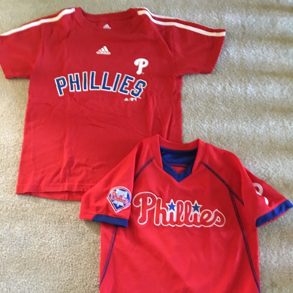 Philadelphia Phillies Shirt Jersey Lot